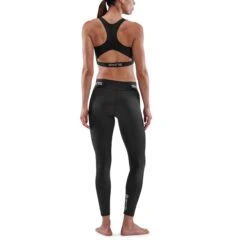 SKINS 1-Series 7/8 Long Tights Women - Black -RunGear Elite skins compression women 1 series 7 8 long tights black 5 893086