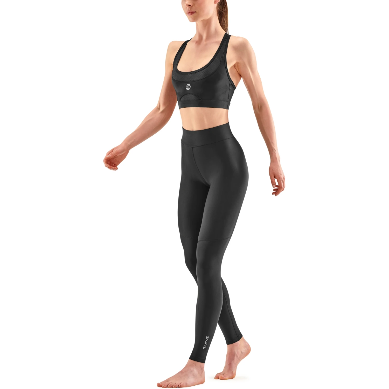 SKINS Compression 3-Series Women's Soft Long Tights - Black 6 SKINS Compression 3-Series Women's Soft Long Tights - Black - Image 6