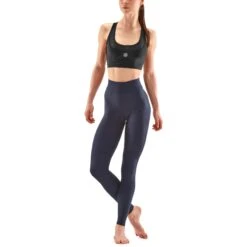 SKINS 3-Series Women's Soft Long Tights - Navy Blue 13 SKINS 3-Series Women's Soft Long Tights - Navy Blue -RunGear Elite skins compression women 3 series soft long tights navy blue 6 1131511