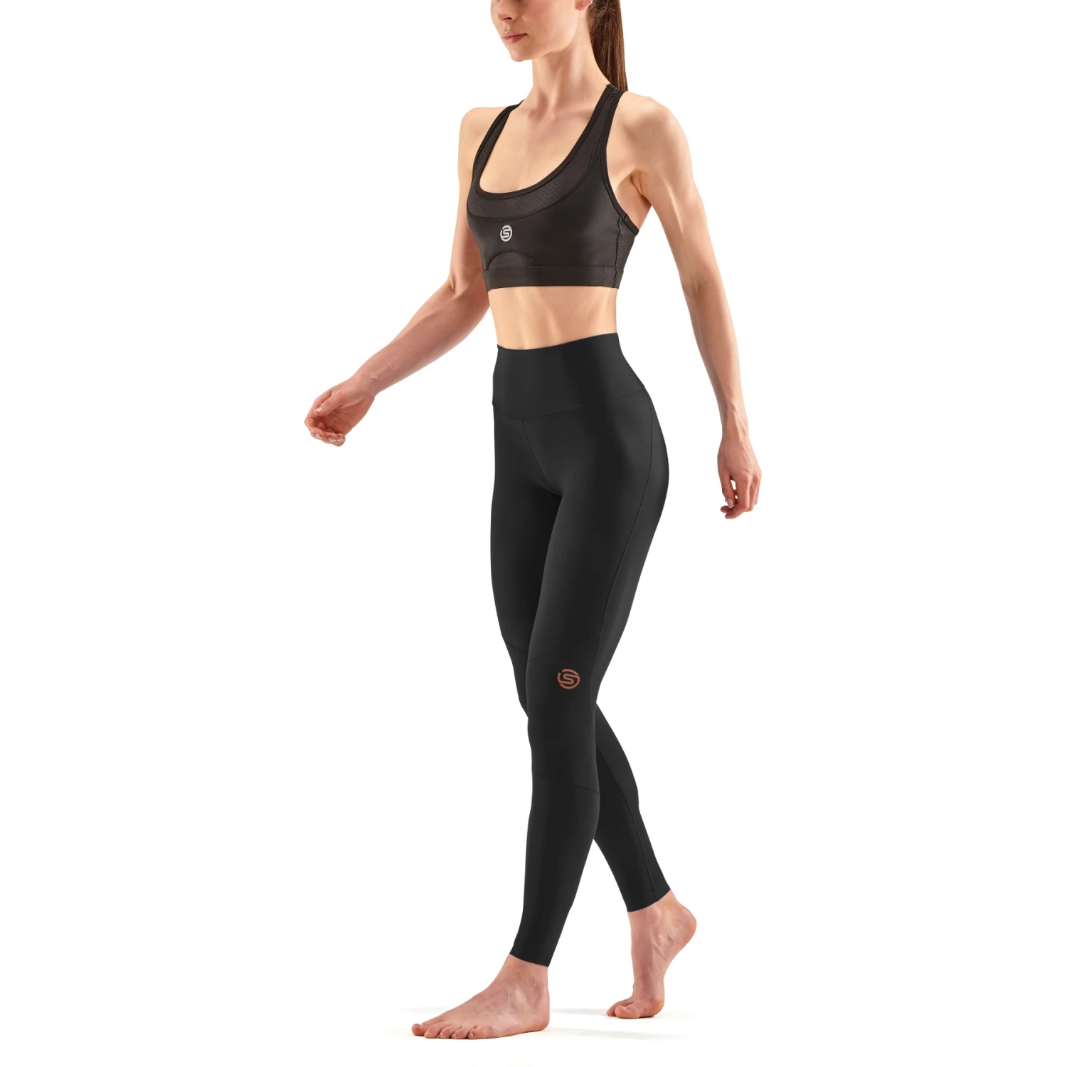 SKINS 5-Series Women's Recovery Long Tights - Black 6 SKINS 5-Series Women's Recovery Long Tights - Black - Image 6