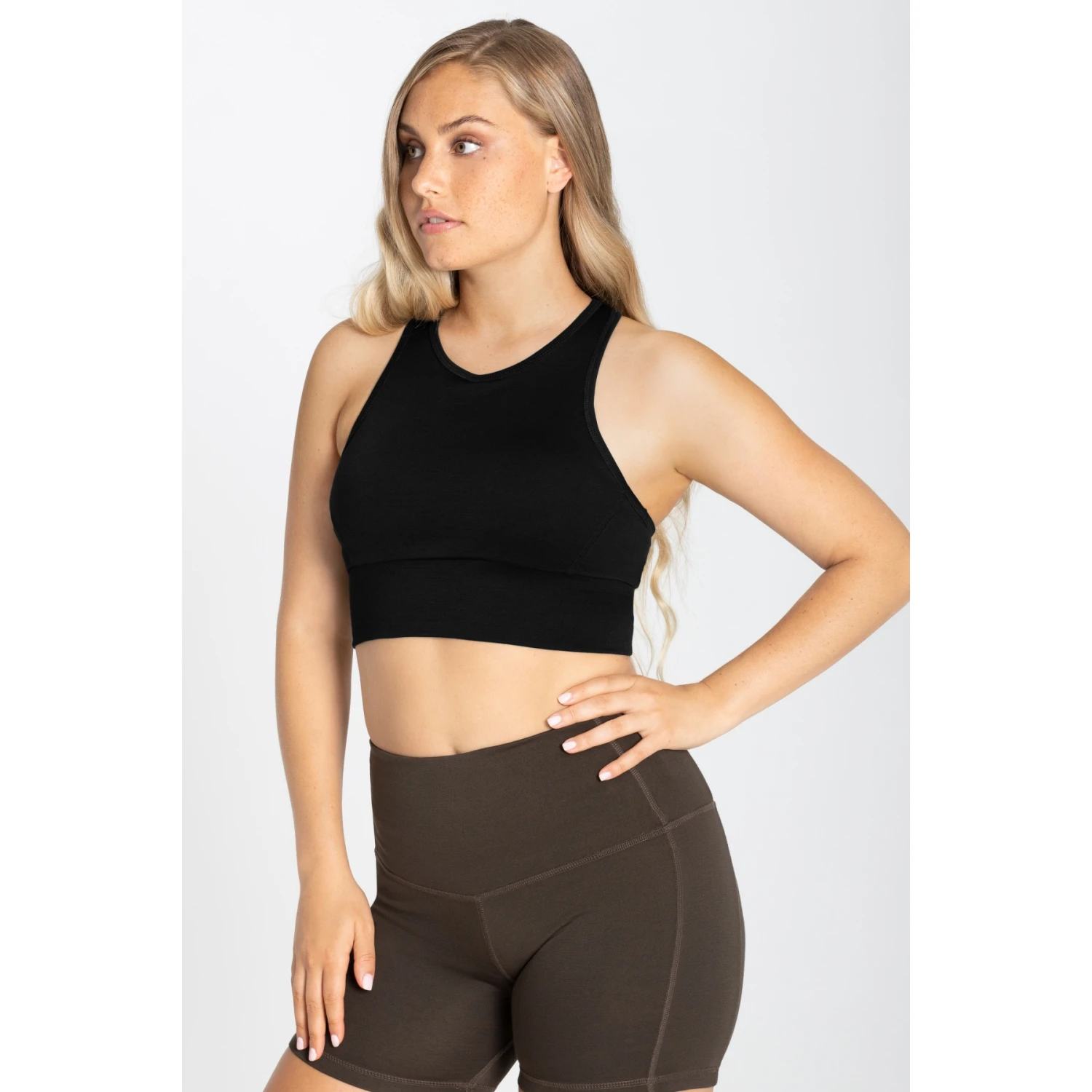 SUPER.NATURAL Liquid Flow Top Women - Jet Black 3 SUPER.NATURAL Liquid Flow Top Women - Jet Black - Image 3