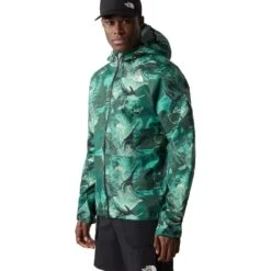 The North Face Higher Run Jacket Men - Lichen Teal Camo Embroidery Print