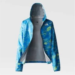 The North Face Higher Run Jacket Men - Super Sonic Blue Valley Floor Print -RunGear Elite the north face mens higher run jacket super sonic blue valley floor print 13 1395217