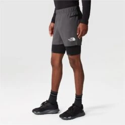 The North Face Mountain Athletics Lab Dual Shorts Men - Asphalt Grey/TNF Black -RunGear Elite the north face mens mountain athletics lab dual shorts asphalt grey tnf black 3 1395514