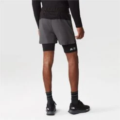 The North Face Mountain Athletics Lab Dual Shorts Men - Asphalt Grey/TNF Black -RunGear Elite the north face mens mountain athletics lab dual shorts asphalt grey tnf black 4 1395515