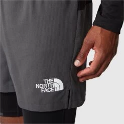 The North Face Mountain Athletics Lab Dual Shorts Men - Asphalt Grey/TNF Black -RunGear Elite the north face mens mountain athletics lab dual shorts asphalt grey tnf black 6 1395517