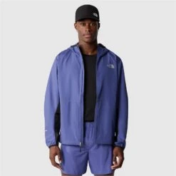 The North Face Run Wind Jacket Men - Cave Blue -RunGear Elite the north face mens run wind jacket cave blue 5 1543242