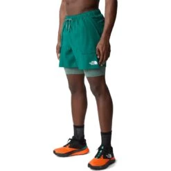 The North Face Sunriser 2-in-1 Shorts Men - Forest Fern/Dark Sage