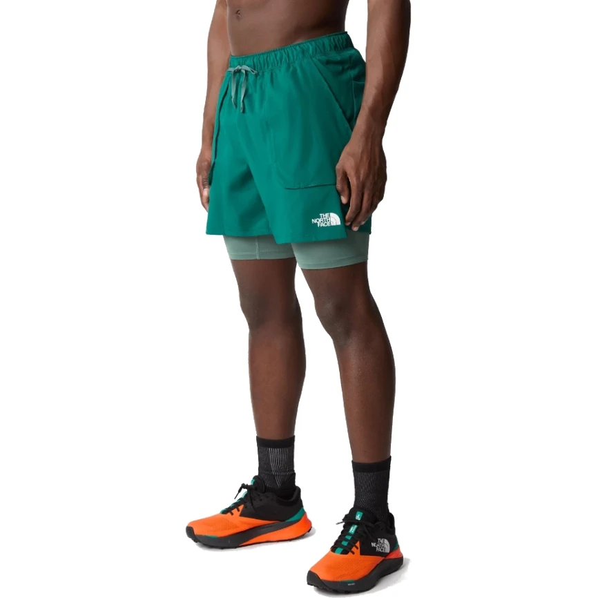 The North Face Sunriser 2-in-1 Shorts Men - Forest Fern/Dark Sage 1 The North Face Sunriser 2-in-1 Shorts Men - Forest Fern/Dark Sage