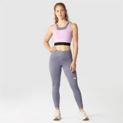The North Face Flex High Rise 7/8 Tights Women - Lunar Slate -RunGear Elite the north face womens flex high rise 7 8 tights lunar slate 3 1523694