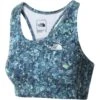 The North Face Printed Motivation Bra Women - Beta Blue Lichen Print