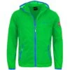 Trollkids Fjell Kids Running Jacket - Bright Green/Blue