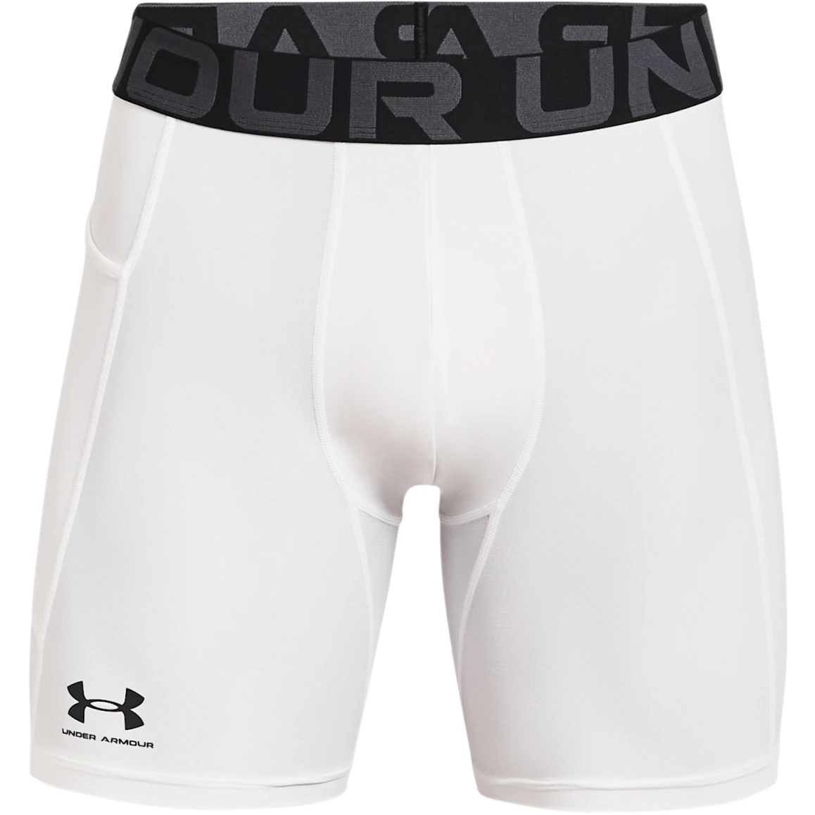 Under Armour HeatGear® Armour Compression Shorts Men - White/Black 3 Under Armour HeatGear® Armour Compression Shorts Men - White/Black - Image 3