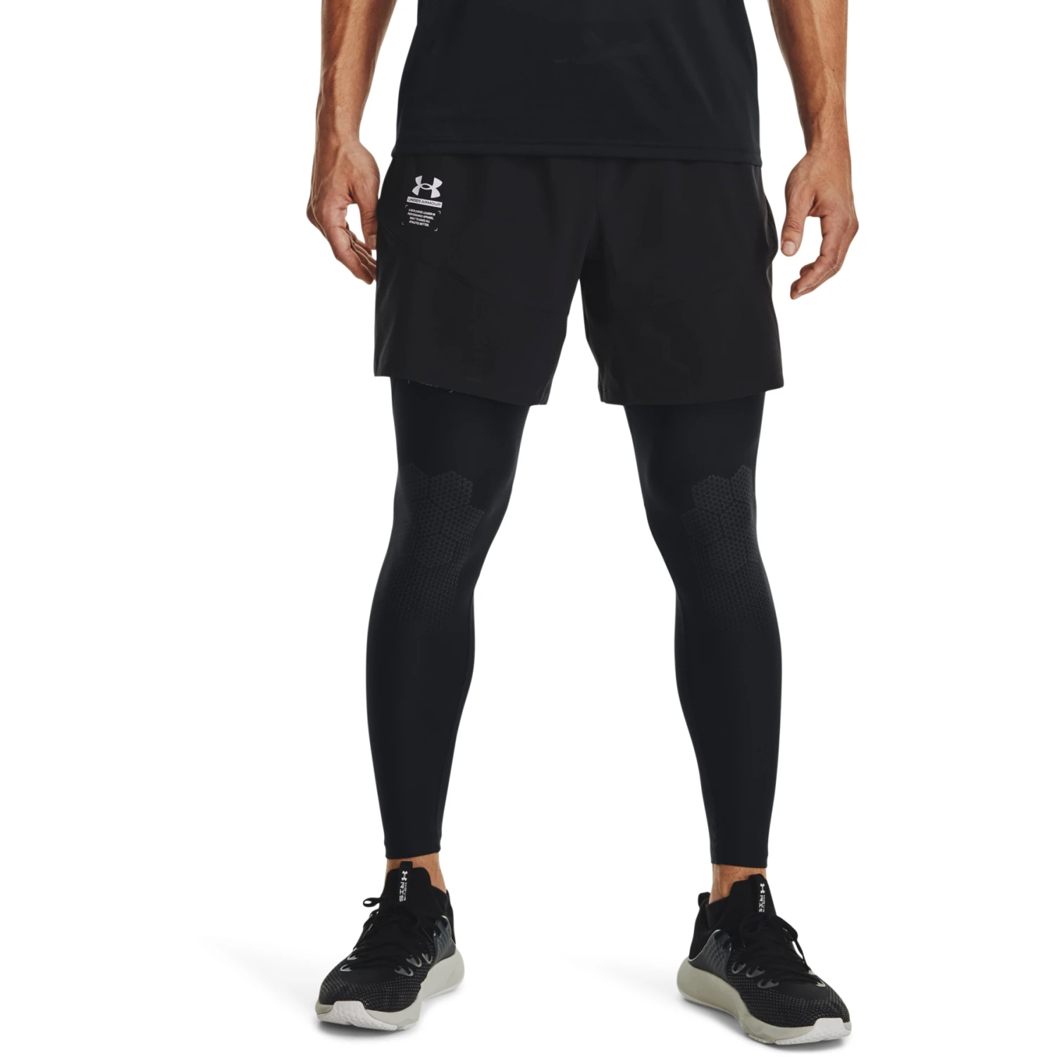 Under Armour UA ArmourPrint Woven Shorts Men - Black/Halo Gray 3 Under Armour UA ArmourPrint Woven Shorts Men - Black/Halo Gray - Image 3
