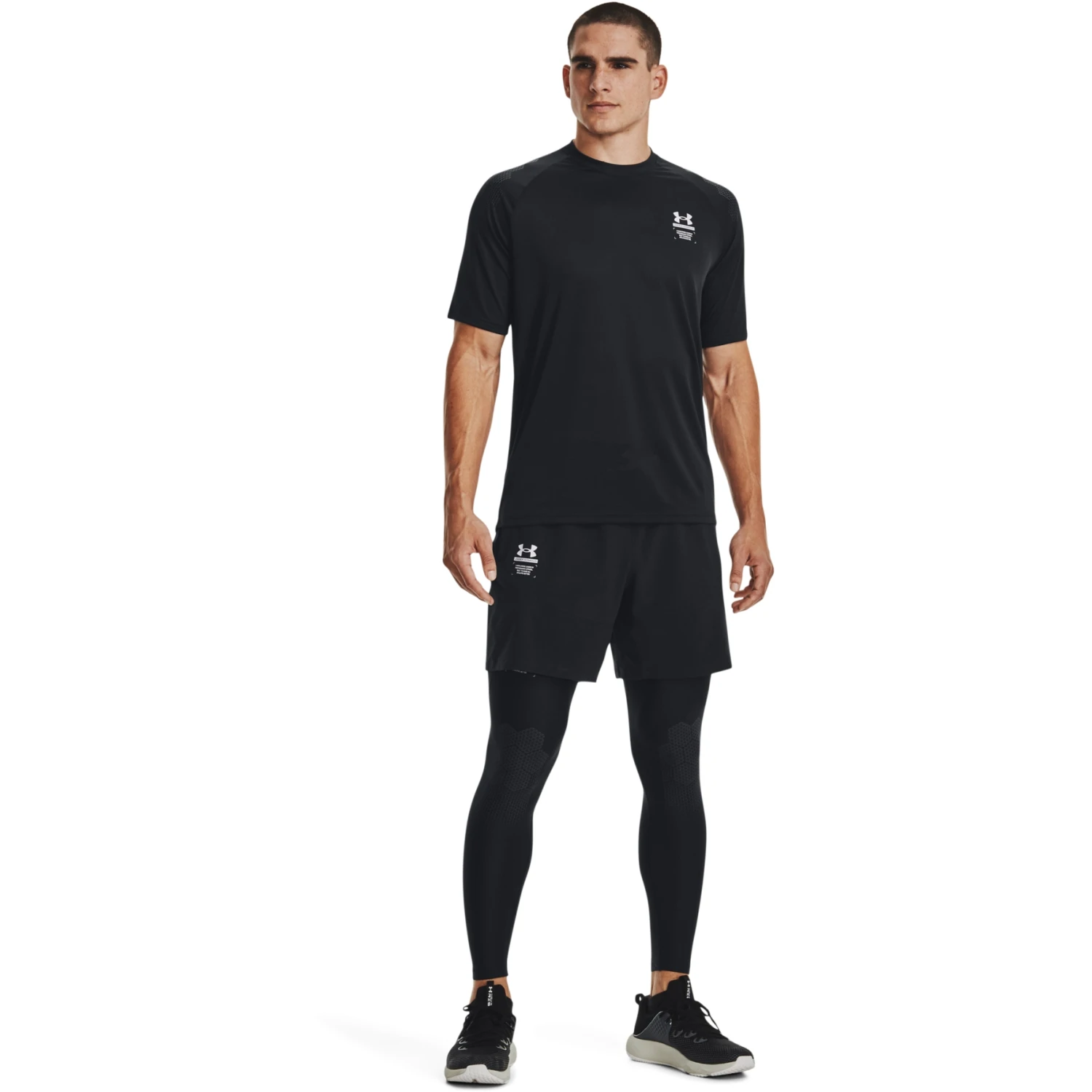 Under Armour UA ArmourPrint Woven Shorts Men - Black/Halo Gray 5 Under Armour UA ArmourPrint Woven Shorts Men - Black/Halo Gray - Image 5