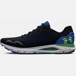Under Armour UA HOVR™ Sonic 6 Running Shoes Men - Black/Blue Mirage/Lime Surge -RunGear Elite under armour mens ua hovr sonic 6 running shoes black blue mirage lime surge 4 1456278