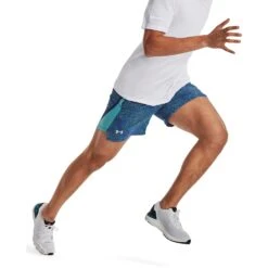 Under Armour UA Launch 7'' Printed Shorts Men - Glacier Blue/Sonar Blue/Reflective -RunGear Elite under armour mens ua launch 7 printed shorts glacier blue sonar blue reflective 8 1388650