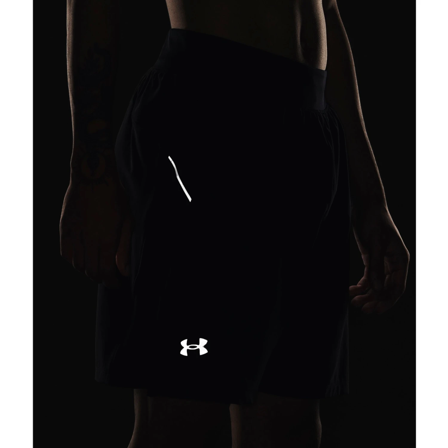 Under Armour UA Launch Elite 7'' Shorts Men - Black/Black/Reflective 3 Under Armour UA Launch Elite 7'' Shorts Men - Black/Black/Reflective - Image 3