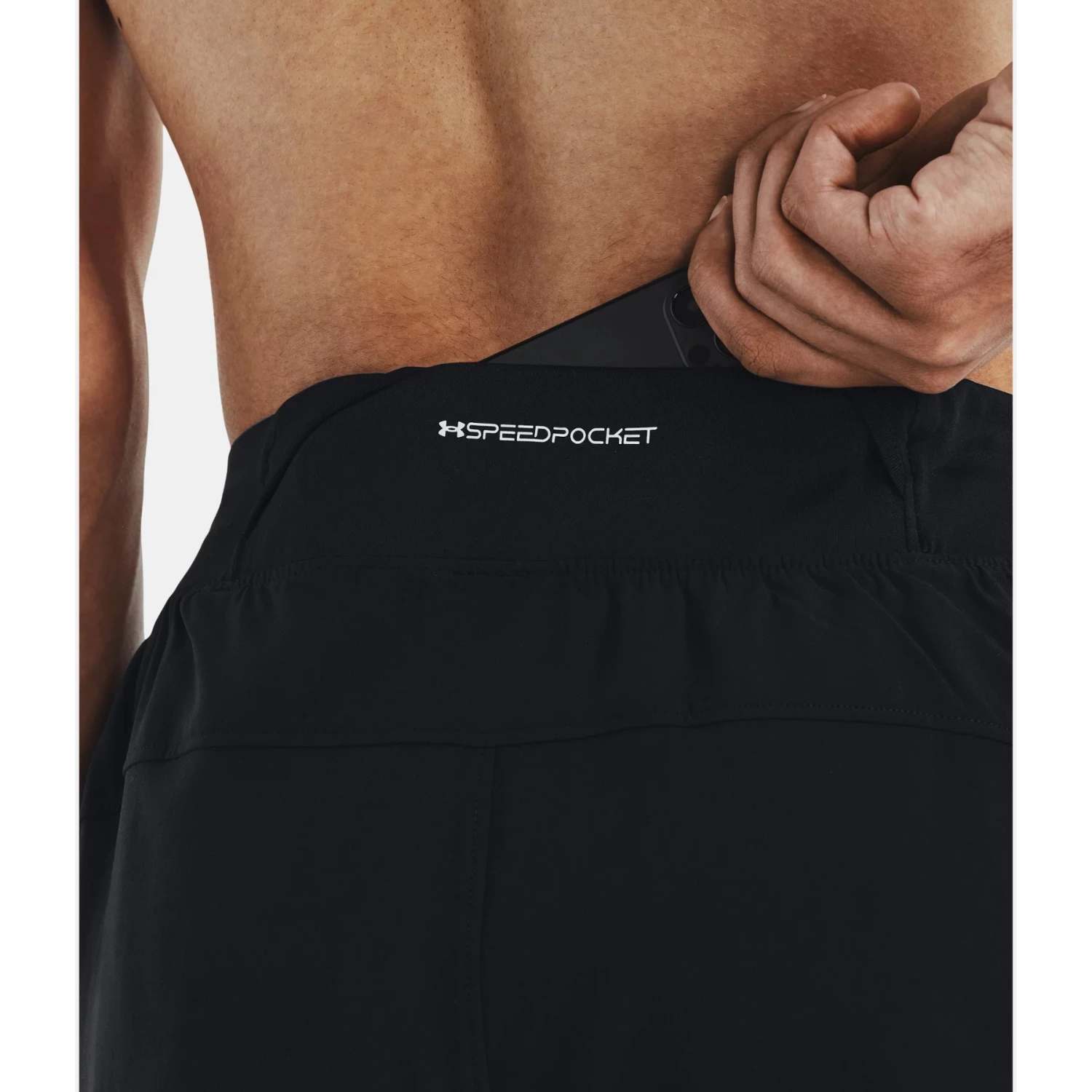 Under Armour UA Launch Elite 7'' Shorts Men - Black/Black/Reflective 4 Under Armour UA Launch Elite 7'' Shorts Men - Black/Black/Reflective - Image 4