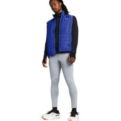 Under Armour UA Qualifier Elite Cold Tights Men - Steel/Team Royal/Reflective -RunGear Elite under armour mens ua qualifier elite cold tights steel team royal reflective 6 1561217