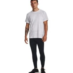 Under Armour UA Qualifier Elite Tights Men - Black/Reflective -RunGear Elite under armour mens ua qualifier elite tights black reflective 6 1531131