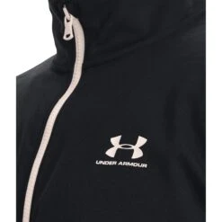 Under Armour UA Sportstyle Tricot Jacket Men - Black / Onyx White -RunGear Elite under armour mens ua sportstyle tricot jacket black onyx white 5 1474024
