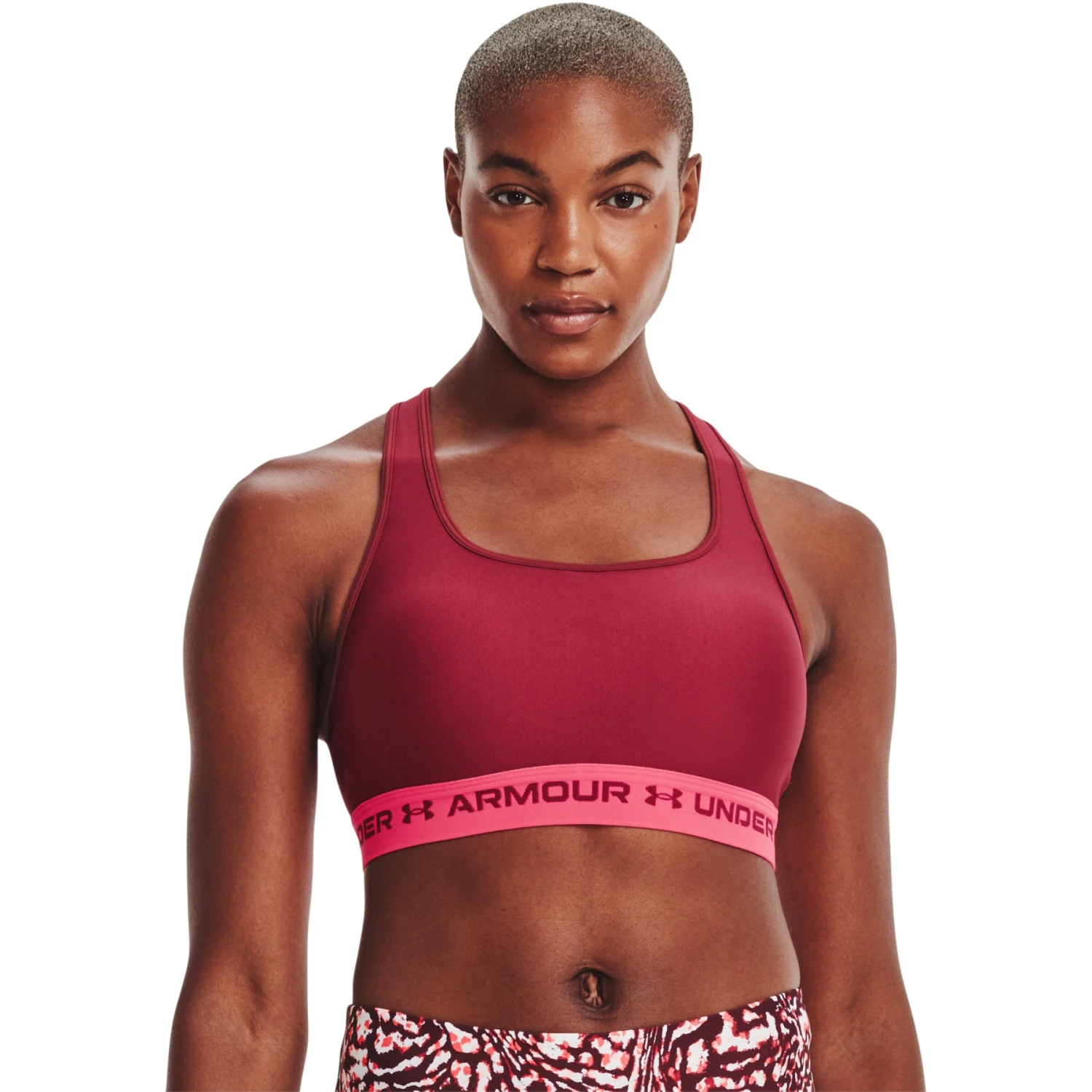 Under Armour Armour® Mid Crossback Sports Bra Women - Black Rose/Penta Pink/Black Rose 7 Under Armour Armour® Mid Crossback Sports Bra Women - Black Rose/Penta Pink/Black Rose - Image 7