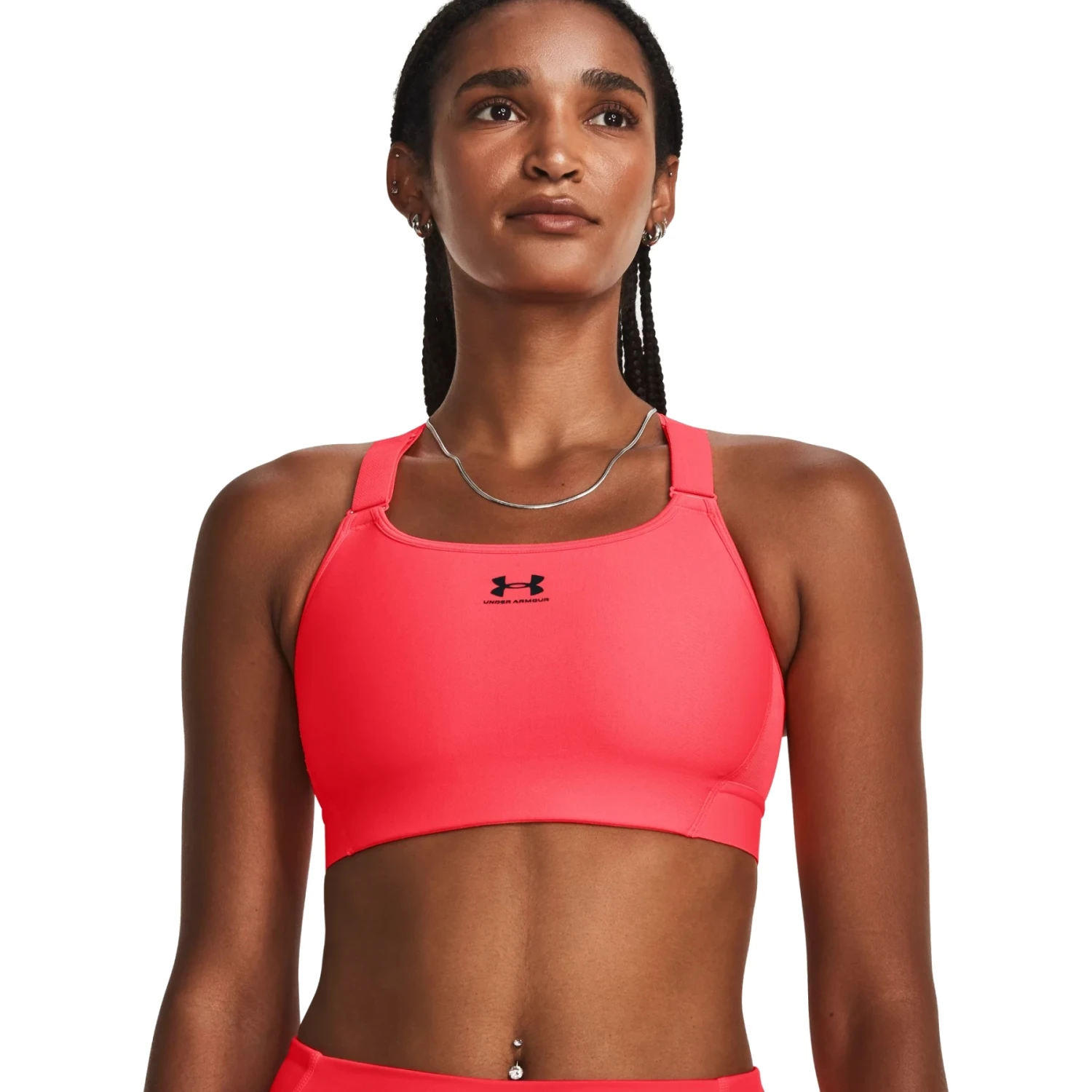 Under Armour HeatGear® Armour High Sports Bra Women - Beta/Black 1 Under Armour HeatGear® Armour High Sports Bra Women - Beta/Black