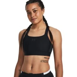 Under Armour HeatGearĀ® Armour High Sports Bra Women - Black/Jet Gray