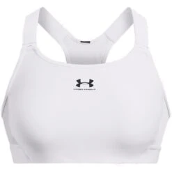 Under Armour HeatGear® Armour High Sports Bra Women - White/Jet Gray 10 Under Armour HeatGear® Armour High Sports Bra Women - White/Jet Gray -RunGear Elite under armour womens heatgear armour high sports bra white jet gray 3 1527886
