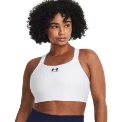 Under Armour HeatGear® Armour High Sports Bra Women - White/Jet Gray 12 Under Armour HeatGear® Armour High Sports Bra Women - White/Jet Gray -RunGear Elite under armour womens heatgear armour high sports bra white jet gray 5 1527888