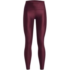 Under Armour HeatGear® Armour No-Slip Waistband Full-Length-Leggings Women - Dark Maroon/Black -RunGear Elite under armour womens heatgear armour no slip waistband full length leggings dark maroon 3 1527211