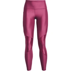 Under Armour HeatGear Armour No-Slip Waistband Shine Full-Length Leggings Women - Pink Quartz / Polaris Purple -RunGear Elite under armour womens heatgear armour no slip waistband shine full length leggings pink quartz polaris purple 1 960235