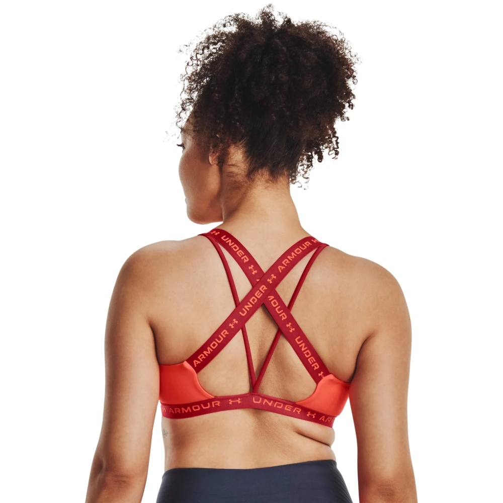 Under Armour UA Crossback Low Sports Bra Women - After Burn/After Burn 2 Under Armour UA Crossback Low Sports Bra Women - After Burn/After Burn - Image 2