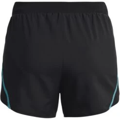Under Armour UA Fly-By 2.0 Shorts Women - Black/Glacier Blue/Reflective -RunGear Elite under armour womens ua fly by 2 1334683