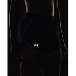 Under Armour UA Fly-By 2.0 Shorts Women - Black/Glacier Blue/Reflective -RunGear Elite under armour womens ua fly by 2 1334687