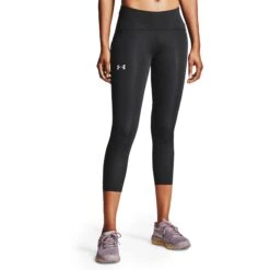 Under Armour UA Fly Fast 2.0 HeatGear® Crop Women - Black/Black/Reflective