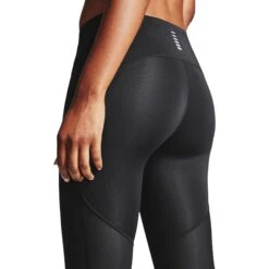 Under Armour UA Fly Fast 2.0 HeatGear® Crop Women - Black/Black/Reflective -RunGear Elite under armour womens ua fly fast 2 heatgear crop black black reflective 7 1012968