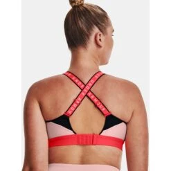 Under Armour UA Infinity High Blocked Sports Bra Women - Retro Pink/Beta/Jet Gray -RunGear Elite under armour womens ua infinity high blocked sports bra retro pink beta jet gray 10 1158861