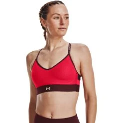 Under Armour UA Infinity Low Sports Bra Women - Radio Red/Chestnut Red/Phosphor Green