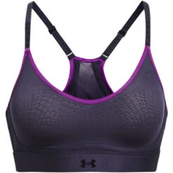Under Armour UA Infinity Low Sports Bra Women - Tempered Steel/Strobe -RunGear Elite under armour womens ua infinity low sports bra tempered steel strobe 1 1282769