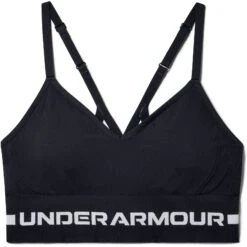 Under Armour UA Seamless Low Long Sports Bra Women - Black/Halo Gray 12 Under Armour UA Seamless Low Long Sports Bra Women - Black/Halo Gray -RunGear Elite under armour womens ua seamless low long sports bra black halo gray 1 1013899