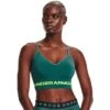 Under Armour UA Seamless Low Long Sports Bra Women - Coastal Teal/Lime Surge