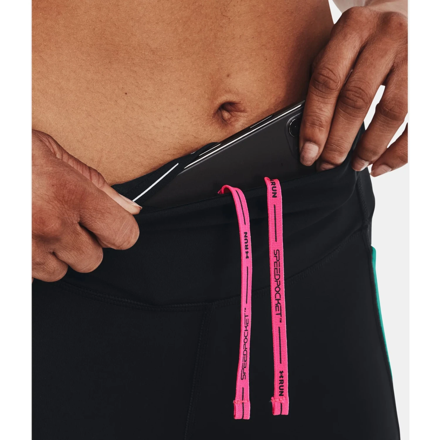 Under Armour UA SpeedPocket Ankle Tights Women - Black/Neptune/Reflective 10 Under Armour UA SpeedPocket Ankle Tights Women - Black/Neptune/Reflective - Image 10