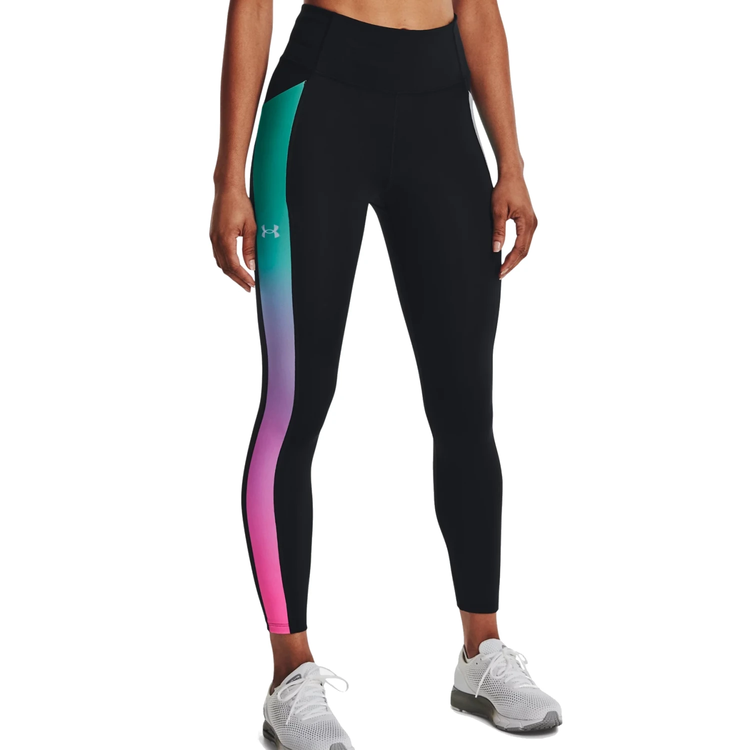 Under Armour UA SpeedPocket Ankle Tights Women - Black/Neptune/Reflective 1 Under Armour UA SpeedPocket Ankle Tights Women - Black/Neptune/Reflective