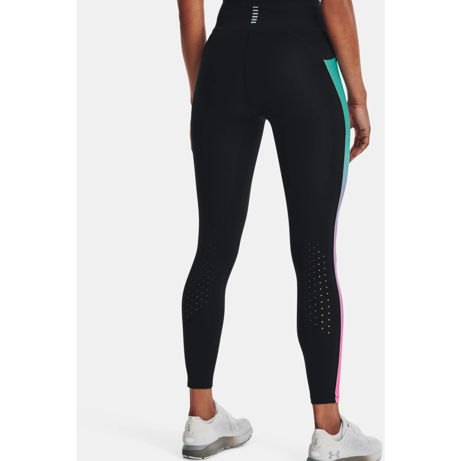 Under Armour UA SpeedPocket Ankle Tights Women - Black/Neptune/Reflective 4 Under Armour UA SpeedPocket Ankle Tights Women - Black/Neptune/Reflective - Image 4