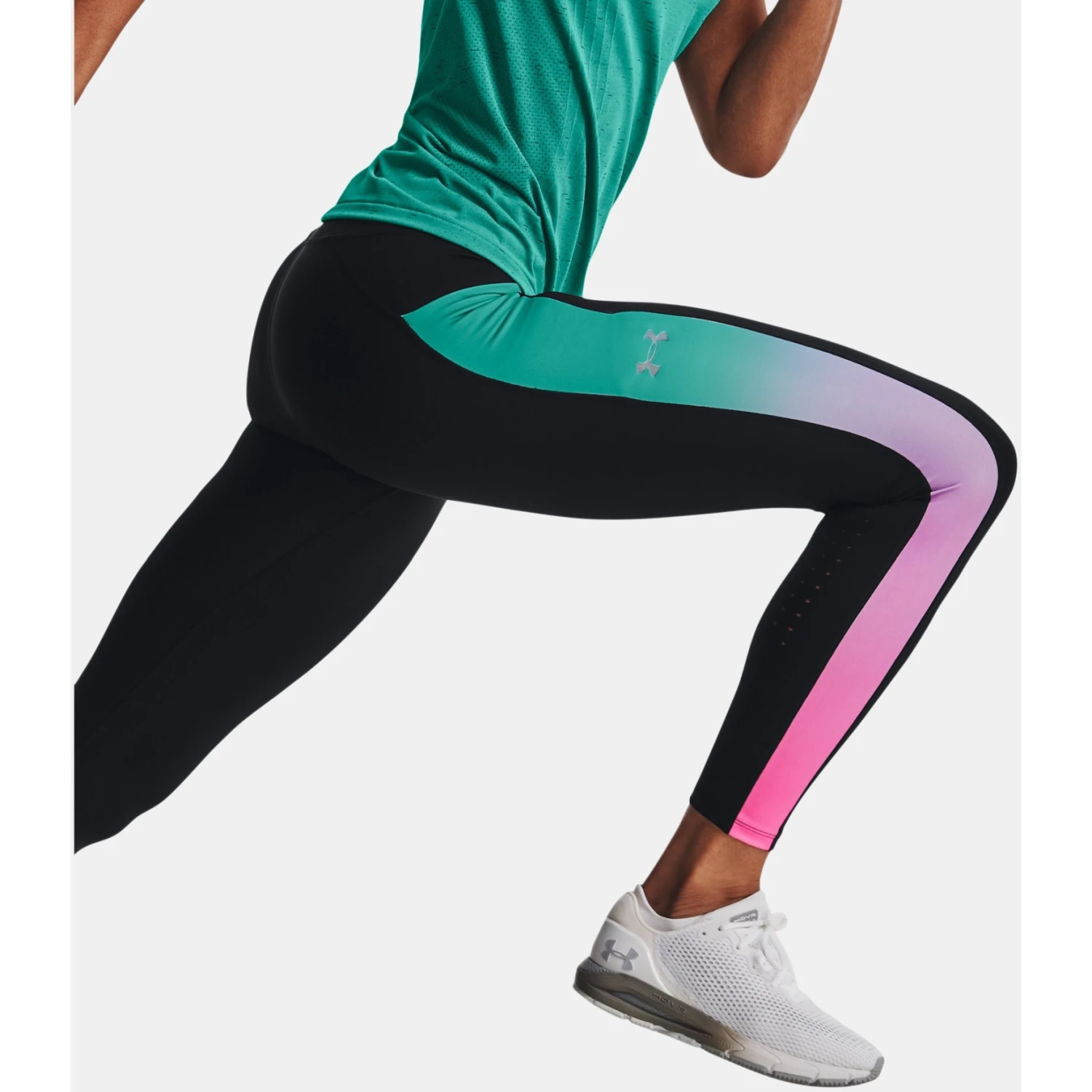Under Armour UA SpeedPocket Ankle Tights Women - Black/Neptune/Reflective 7 Under Armour UA SpeedPocket Ankle Tights Women - Black/Neptune/Reflective - Image 7