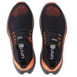 UYN City Running Black Sole Shoes - Black/Orange -RunGear Elite uyn city running black sole man shoes black orange 6 982018