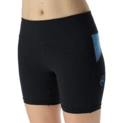 UYN Crossover Tight Shorts Women - Black/Blue Danube -RunGear Elite uyn crossover tight shorts women black blue danube 2 1190844