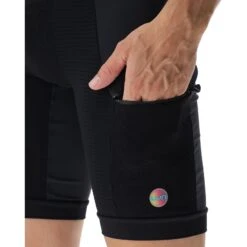 UYN Strides Running Shorts - Black/Black -RunGear Elite uyn strides running shorts black black 3 1385413